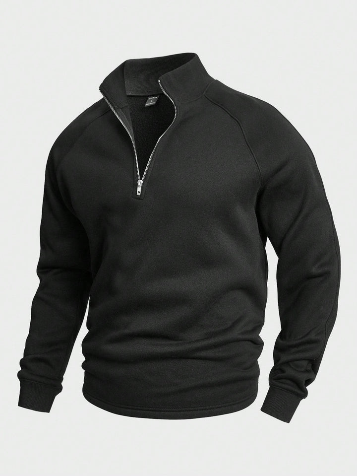 Elijah | Stylish Zip-Up Pullover Sweater