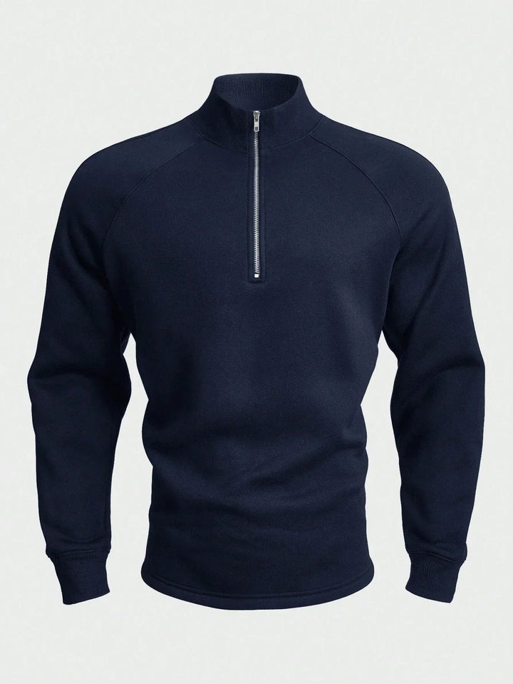 Elijah | Stylish Zip-Up Pullover Sweater