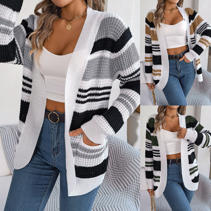 Chloe | Stylish Colorblock Cardigan