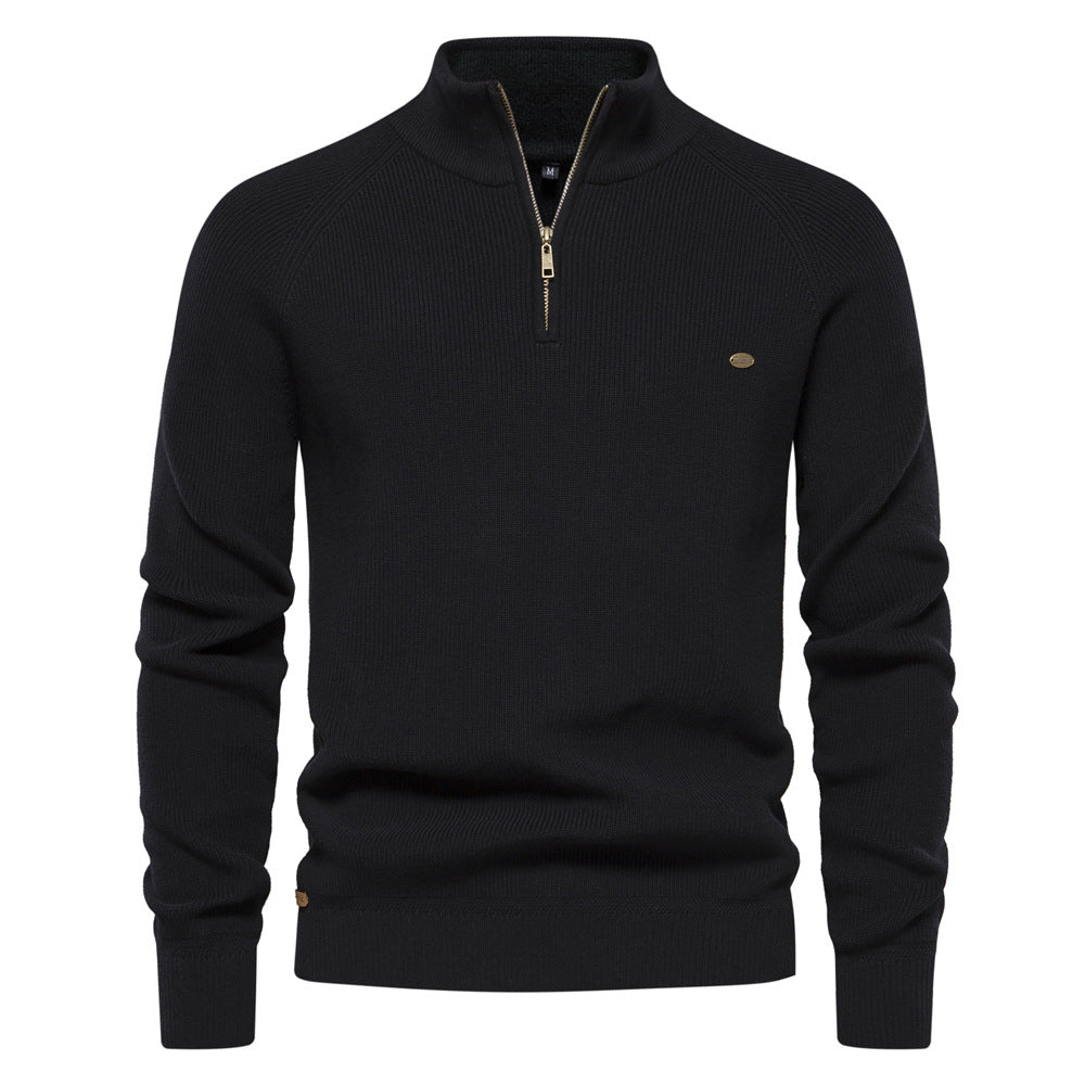 Ryan | Stylish Zip-Up Ribbed Sweater