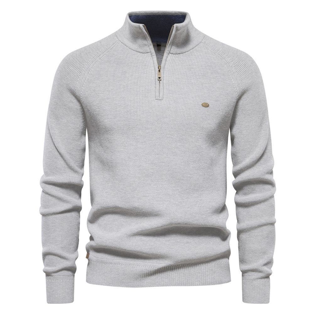 Ryan | Stylish Zip-Up Ribbed Sweater
