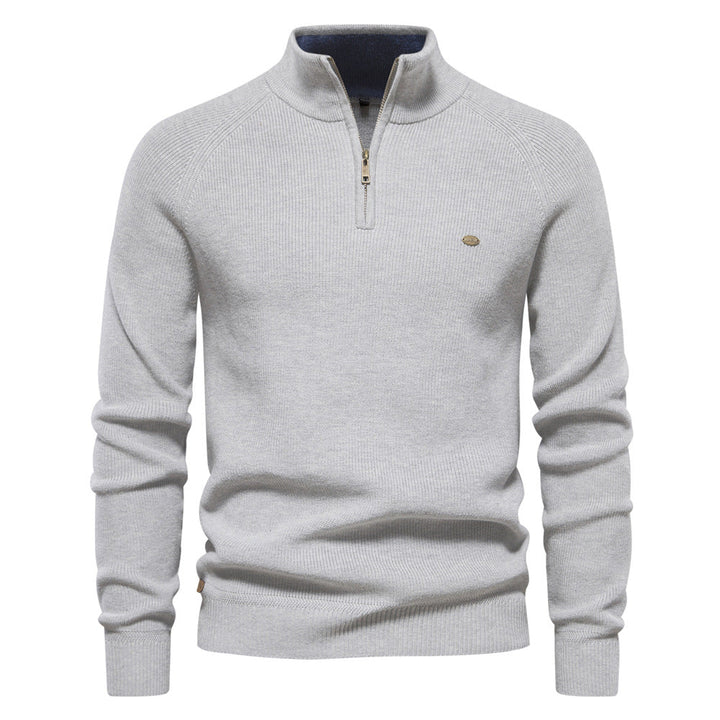 Ryan | Stylish Zip-Up Ribbed Sweater