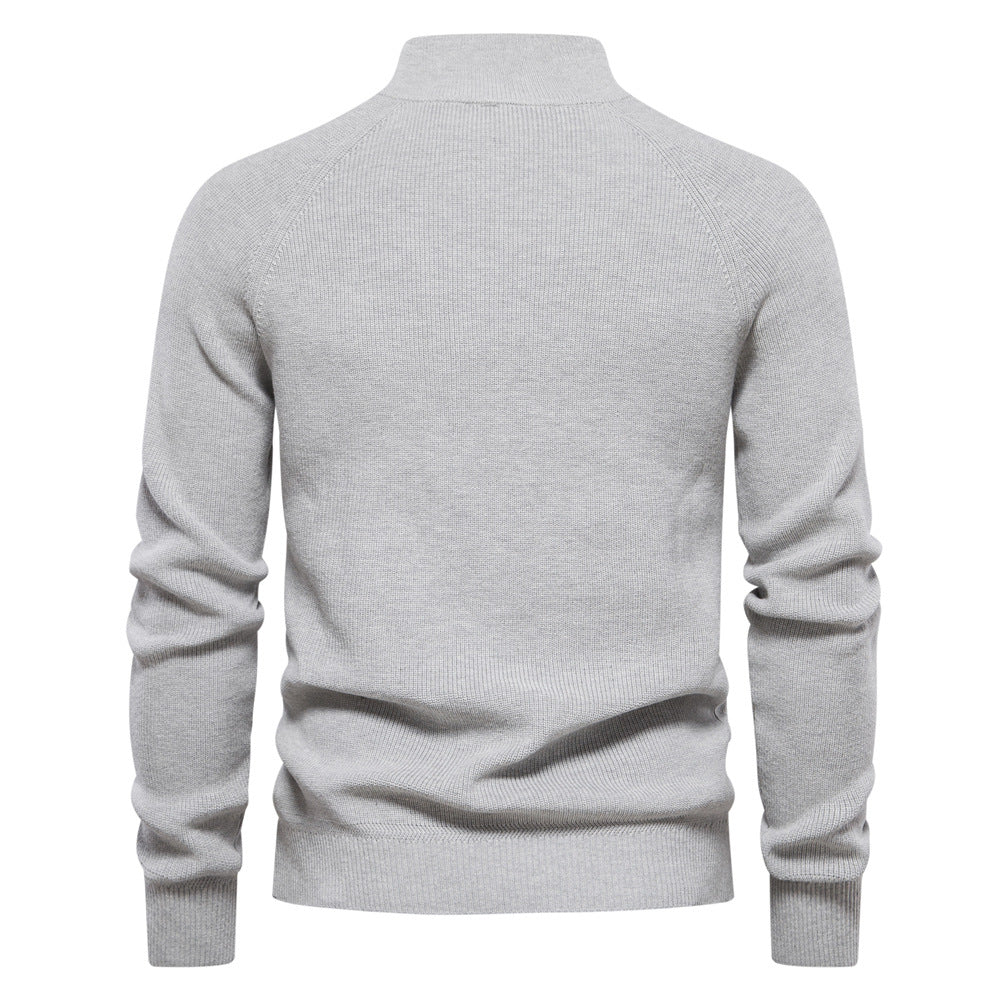 Ryan | Stylish Zip-Up Ribbed Sweater