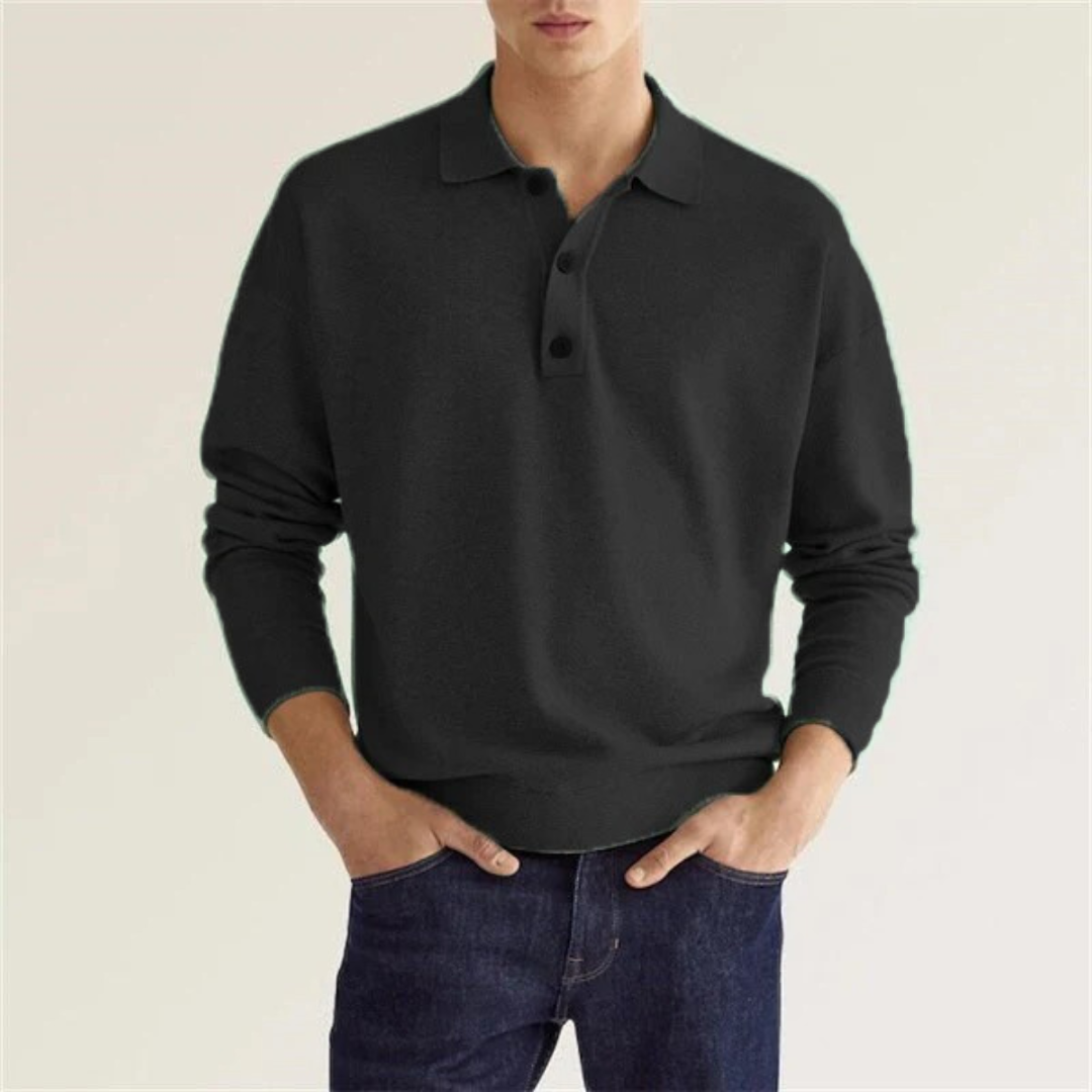 Seth | Stylish Polo Sweater